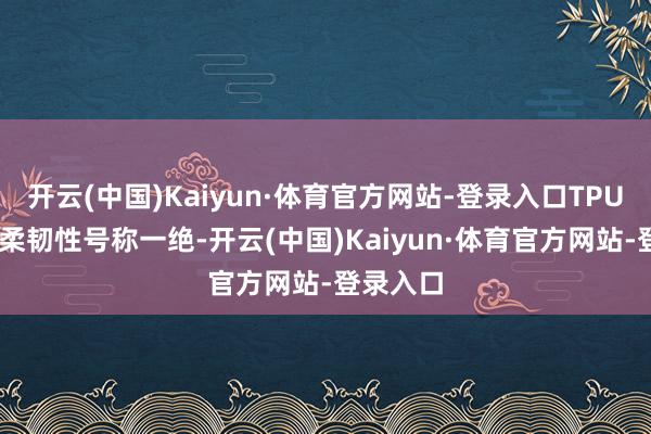 开云(中国)Kaiyun·体育官方网站-登录入口TPU 材质的柔韧性号称一绝-开云(中国)Kaiyun·体育官方网站-登录入口
