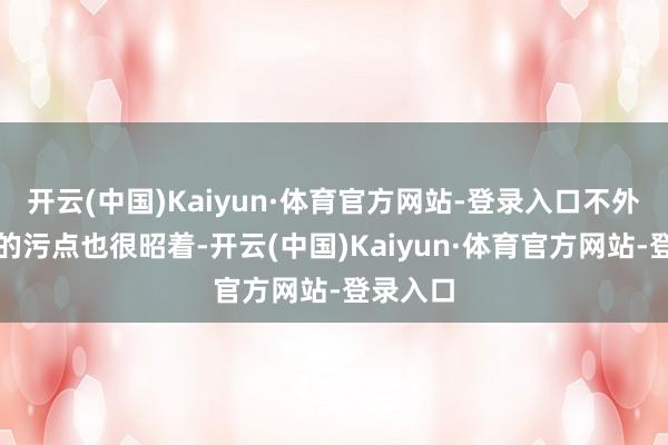 开云(中国)Kaiyun·体育官方网站-登录入口不外丝柯克的污点也很昭着-开云(中国)Kaiyun·体育官方网站-登录入口