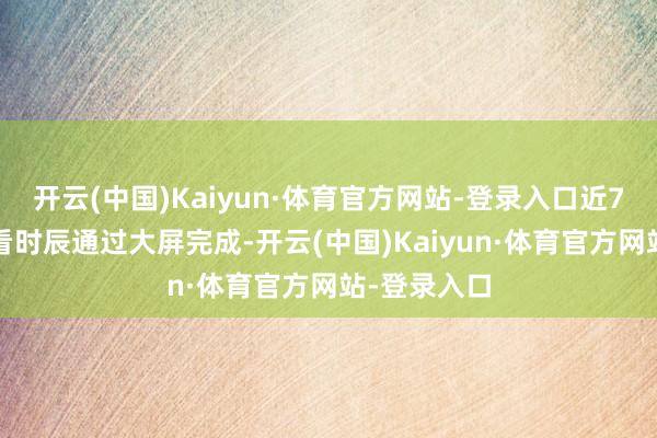 开云(中国)Kaiyun·体育官方网站-登录入口近70%的不雅看时辰通过大屏完成-开云(中国)Kaiyun·体育官方网站-登录入口