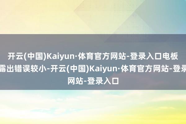 开云(中国)Kaiyun·体育官方网站-登录入口电板电量露出错误较小-开云(中国)Kaiyun·体育官方网站-登录入口