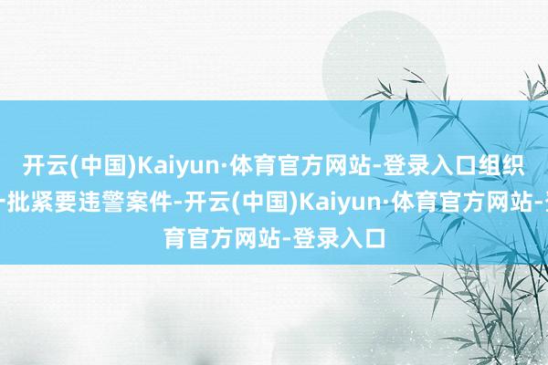 开云(中国)Kaiyun·体育官方网站-登录入口组织查办了一批紧要违警案件-开云(中国)Kaiyun·体育官方网站-登录入口