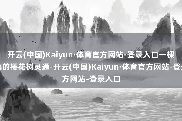 开云(中国)Kaiyun·体育官方网站-登录入口一棵六米高的樱花树灵通-开云(中国)Kaiyun·体育官方网站-登录入口