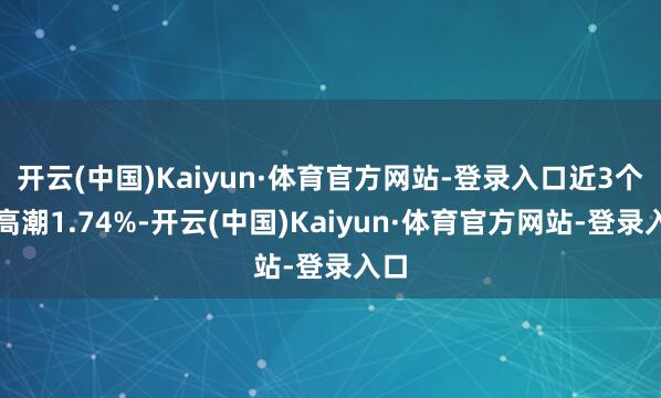 开云(中国)Kaiyun·体育官方网站-登录入口近3个月高潮1.74%-开云(中国)Kaiyun·体育官方网站-登录入口