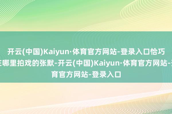 开云(中国)Kaiyun·体育官方网站-登录入口恰巧碰见了在哪里拍戏的张默-开云(中国)Kaiyun·体育官方网站-登录入口