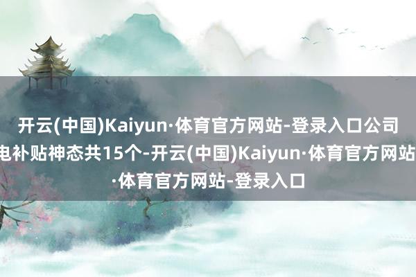 开云(中国)Kaiyun·体育官方网站-登录入口公司运营的发电补贴神态共15个-开云(中国)Kaiyun·体育官方网站-登录入口