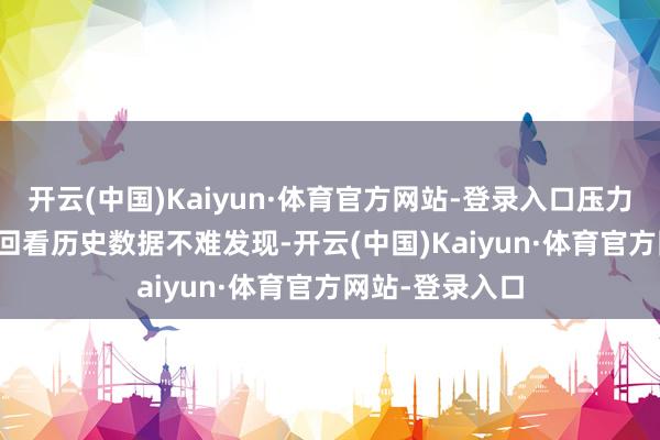 开云(中国)Kaiyun·体育官方网站-登录入口压力位在那儿呢? 回看历史数据不难发现-开云(中国)Kaiyun·体育官方网站-登录入口