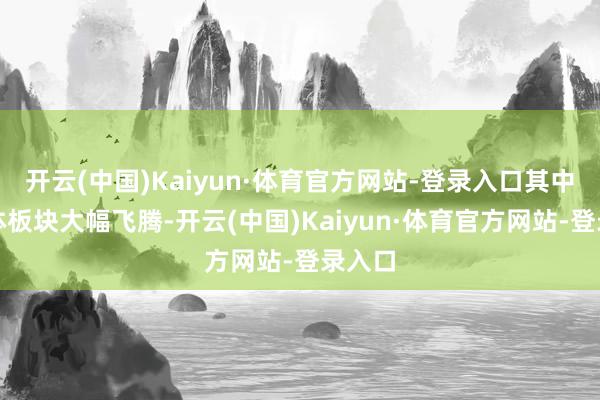 开云(中国)Kaiyun·体育官方网站-登录入口其中半导体板块大幅飞腾-开云(中国)Kaiyun·体育官方网站-登录入口