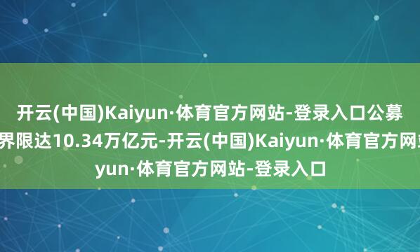 开云(中国)Kaiyun·体育官方网站-登录入口公募职权类基金界限达10.34万亿元-开云(中国)Kaiyun·体育官方网站-登录入口