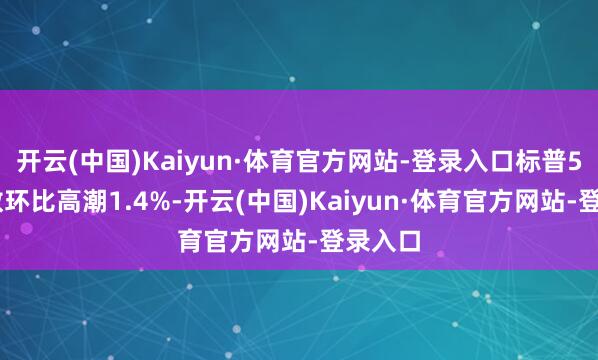 开云(中国)Kaiyun·体育官方网站-登录入口标普500指数环比高潮1.4%-开云(中国)Kaiyun·体育官方网站-登录入口
